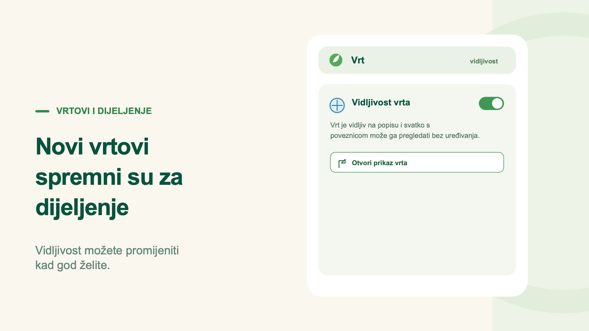 Novi vrtovi spremni su za dijeljenje