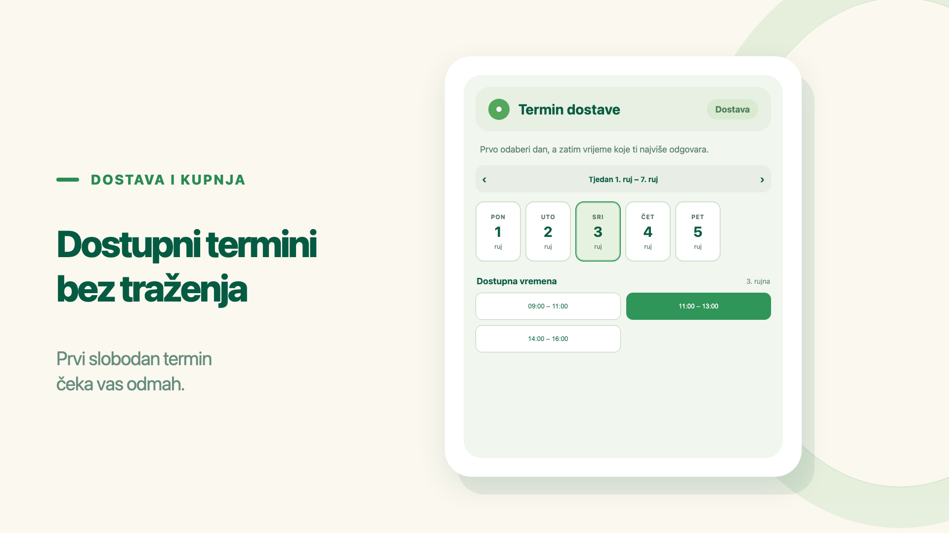 Dostupni termini bez traženja