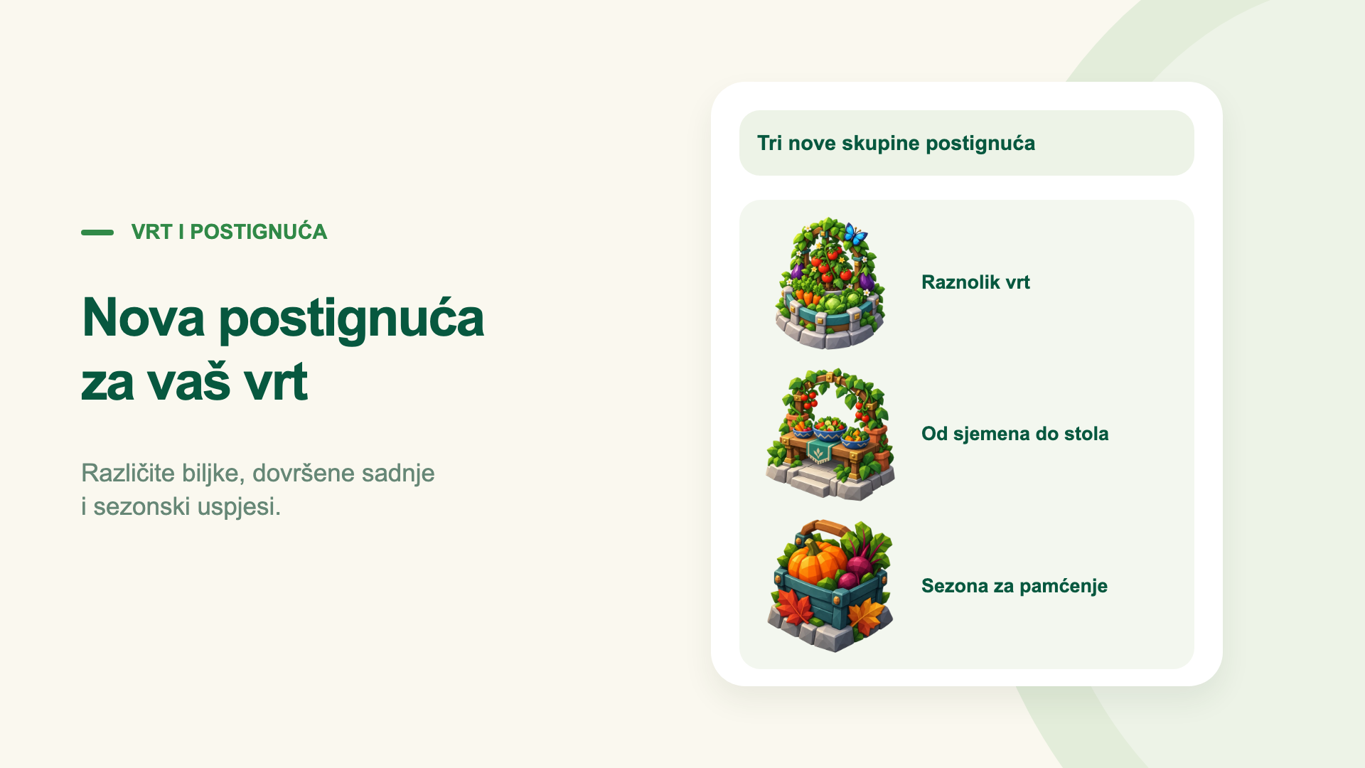 Nova postignuća za vaš vrt